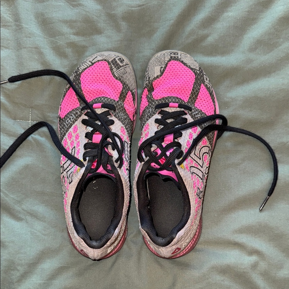 Reebok Nano Pink and Gray Women's Athletic Shoes
